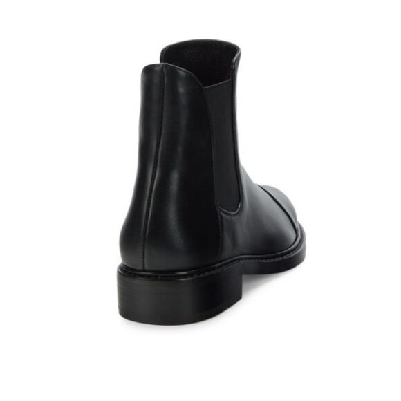 Stuart Weitzman Women's Gobi Chelsea Booties in Black Leather Size 10.5 - Picture 3 of 5